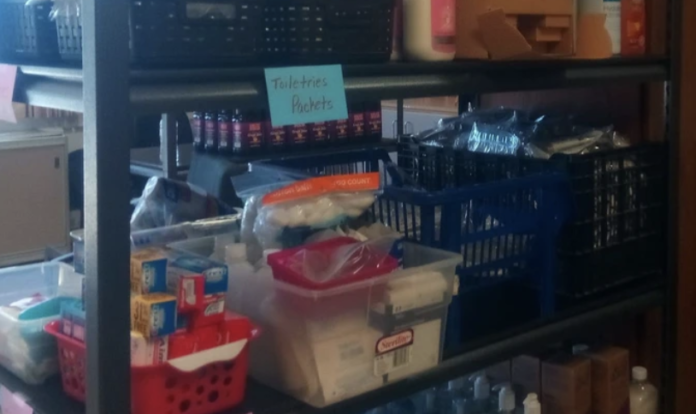 A pantry of supplies