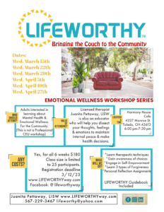 A flyer for the emotional wellness workshop