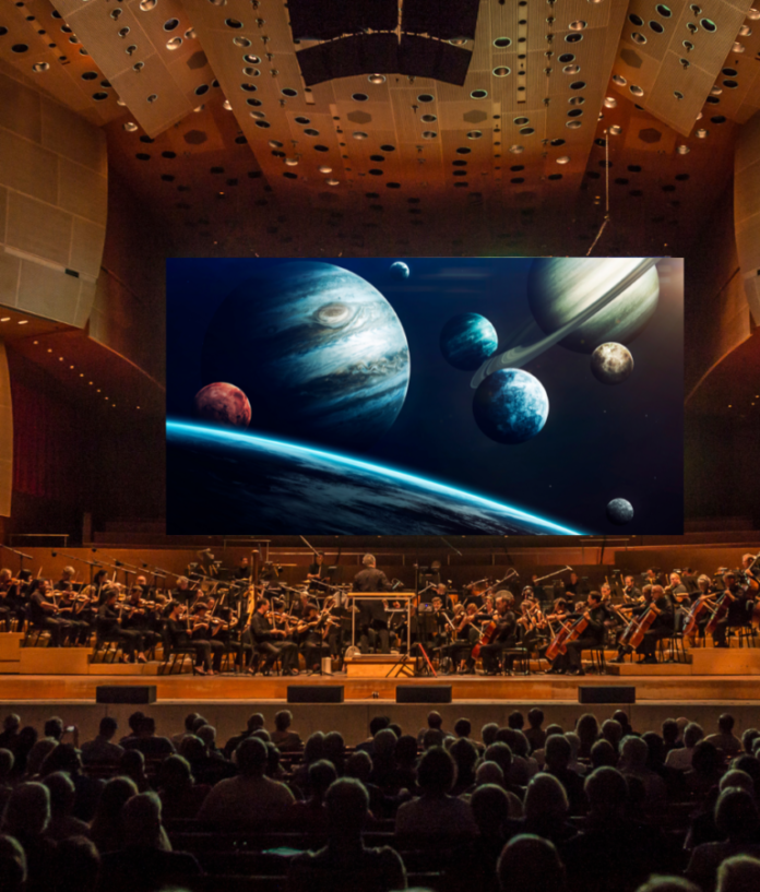 A scene from the Planets with Orchestra